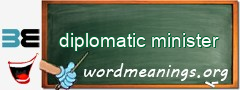 WordMeaning blackboard for diplomatic minister